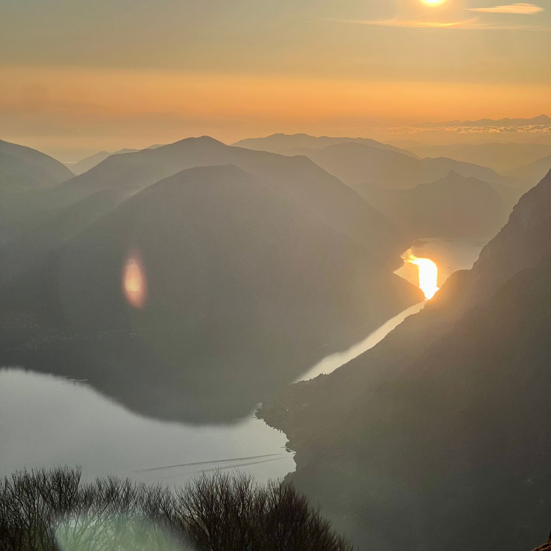 Tramonto sul Lago Ceresio