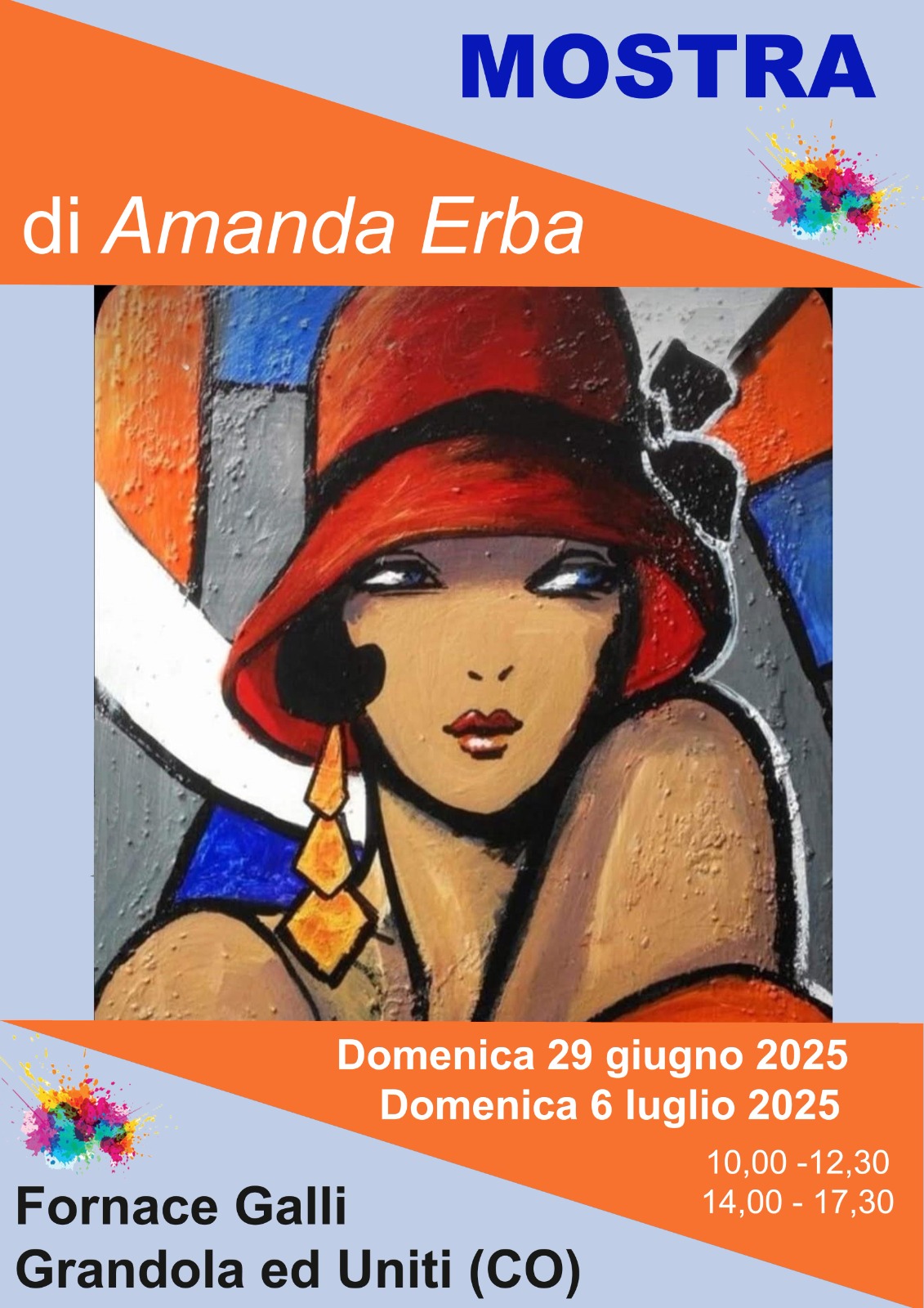 Mostra di Amanda Erba alla Fornace Galli di Grandola ed Uniti, 29 giugno 2025