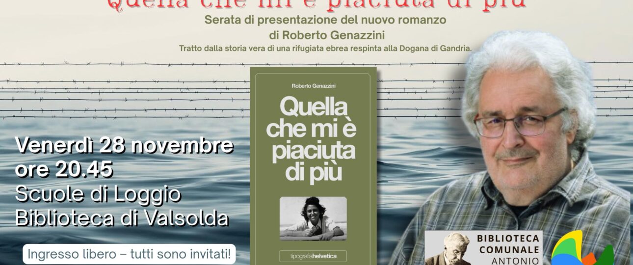 Cover della presentazione del libro "Quella che mi è piaciuta di più" di Roberto Gavazzini