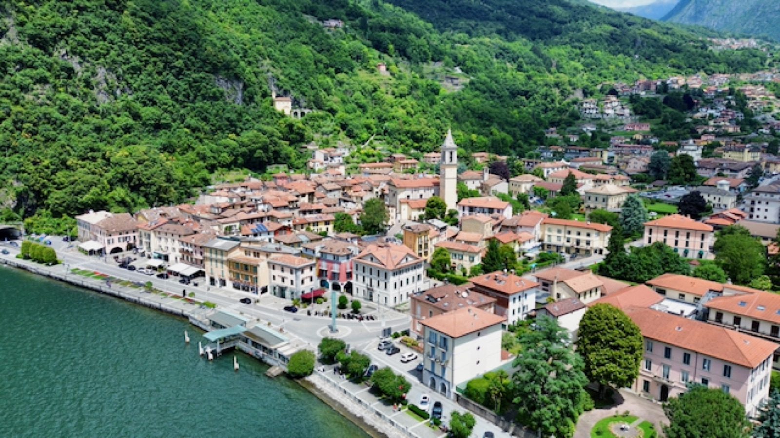 Porlezza vista dal cielo