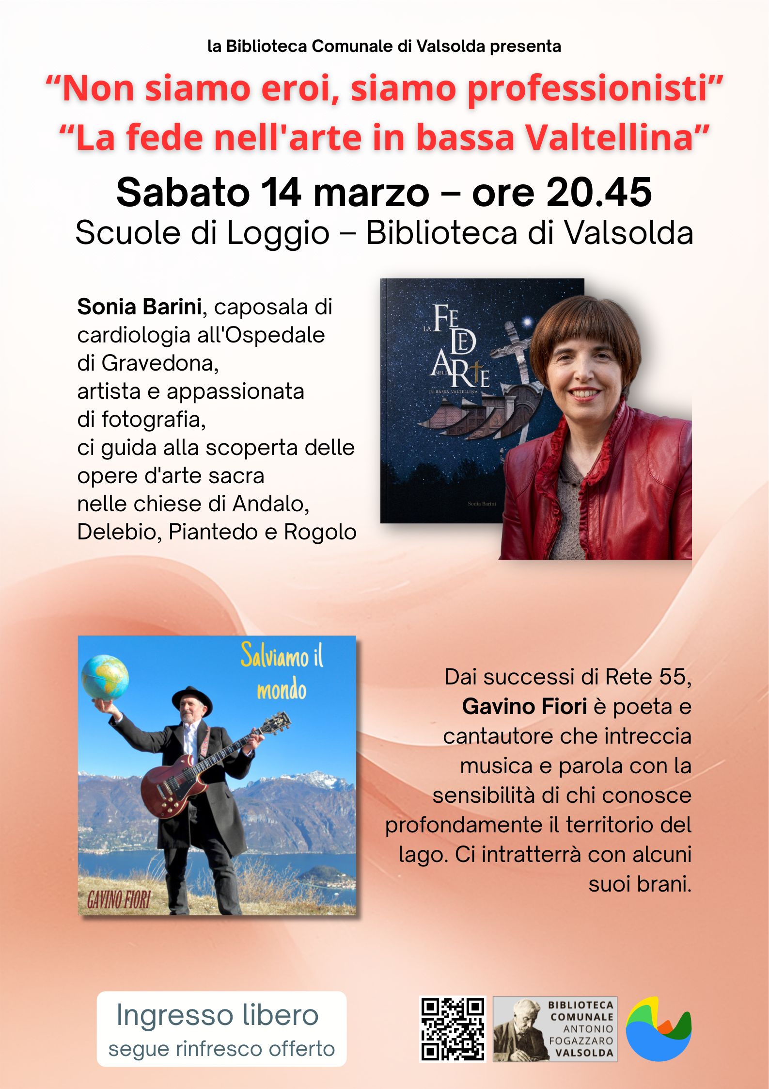 Due libri e una serata di musica alla Biblioteca di Valsolda