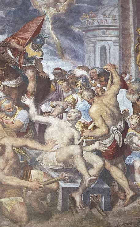 Aurelio Luini, Secondo martirio di San Vincenzo, Civiche Raccolte d'Arte al Castello Sforzesco di Milano, derivato dal Tibaldi di Claino