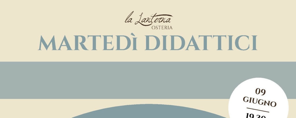 Hero banner Martedì Didattici acciughe gin - Osteria La Lanterna