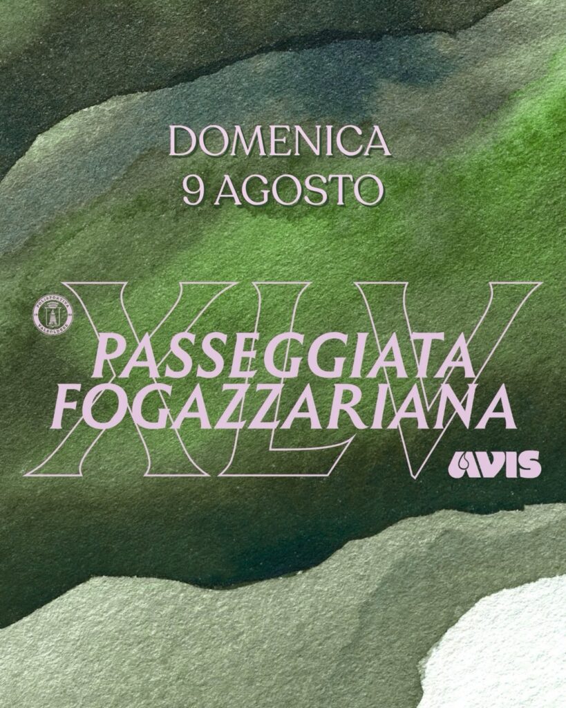Locandina della 45&ordf; Passeggiata Fogazzariana in Valsolda, domenica 9 agosto 2026
