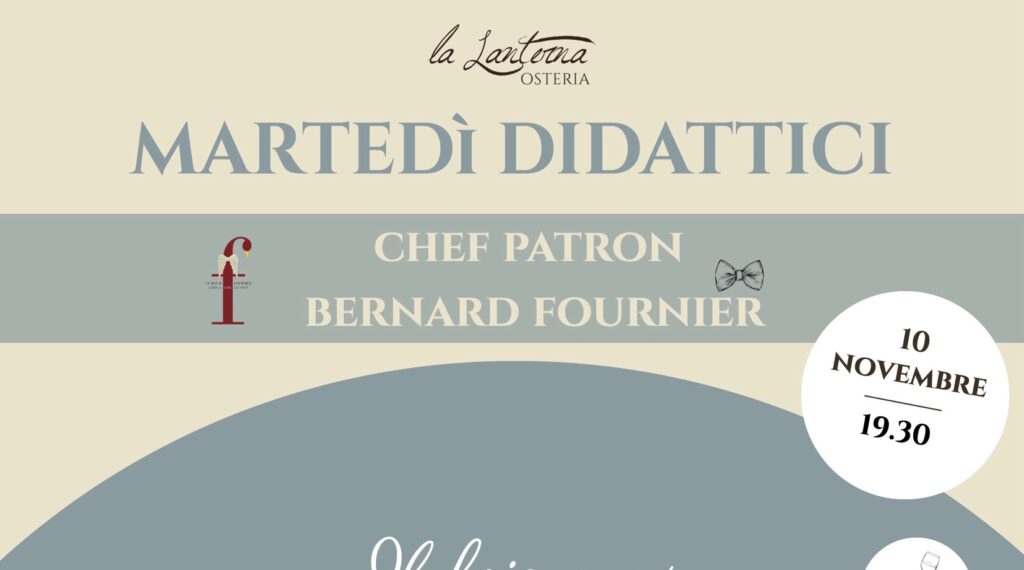 Martedì Didattici all'Osteria La Lanterna: Il foie gras, martedì 10 novembre 2026 alle 19:30